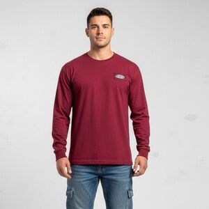 108 CARHARTT Men's Long Sleeve Cotton Graphic Tee - Red, X-Large